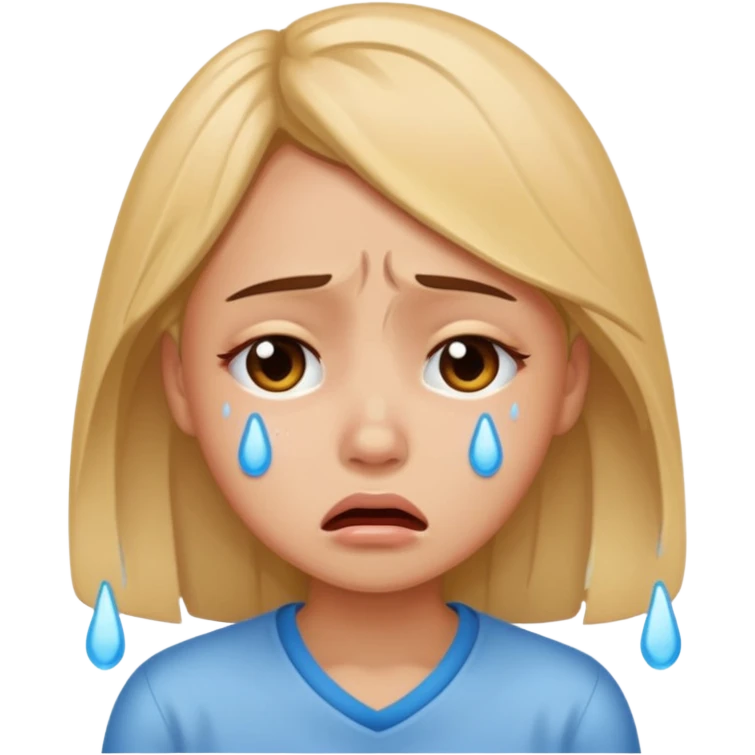 Girl crying emoji