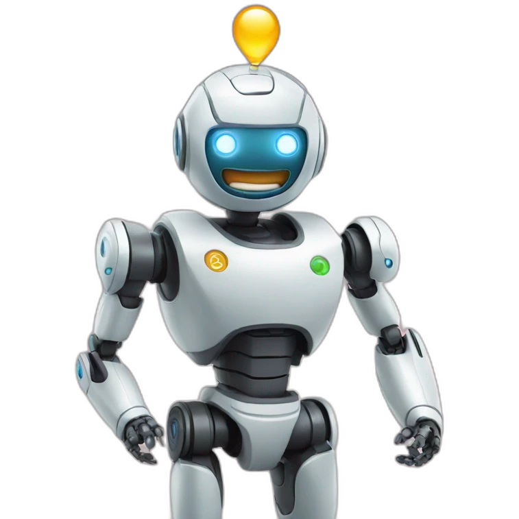 robot which is celebrating emoji