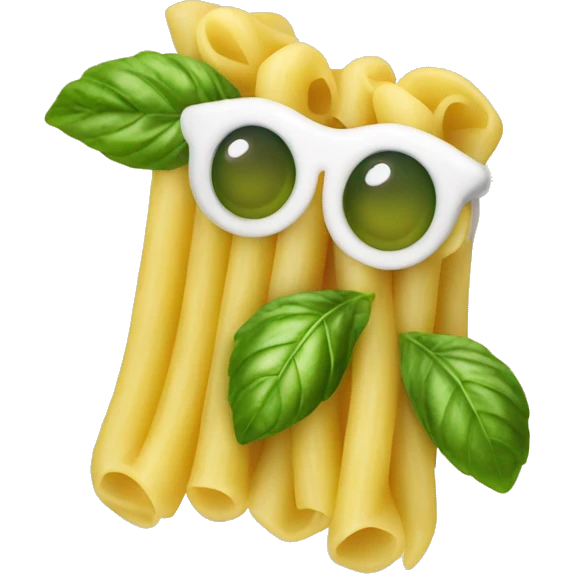 Pasta with basil emoji