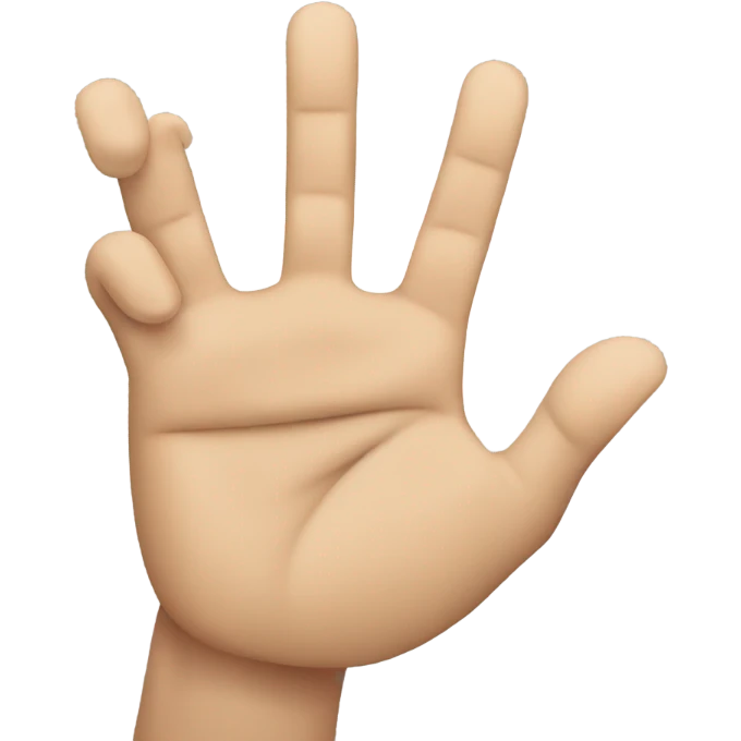 A hand emoji making a pinching gesture with light skin tone. emoji
