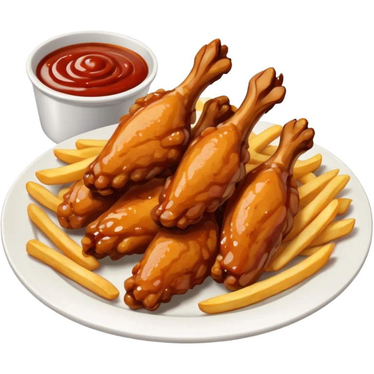 Wing stop meal  emoji