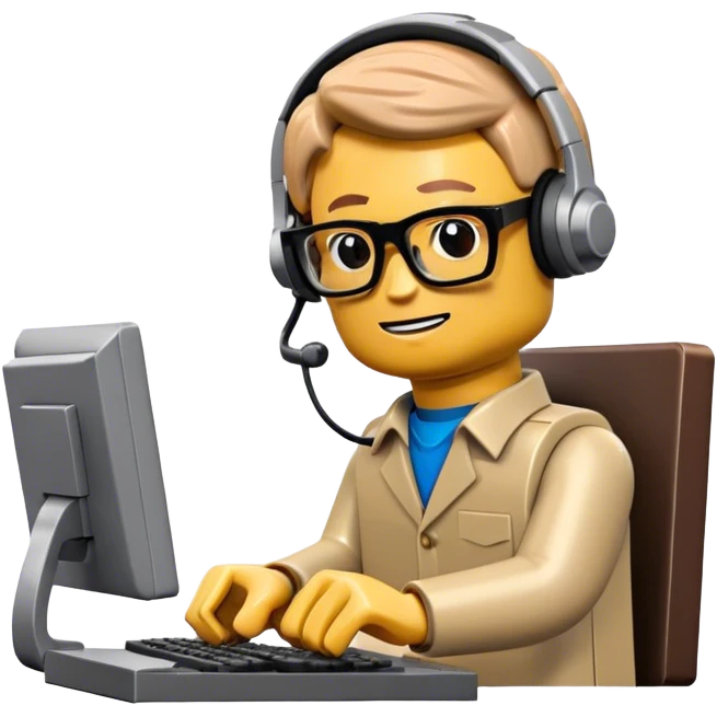 lego homme informaticien emoji