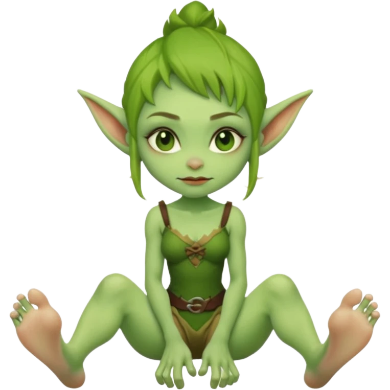 Shortstack, goblin girl, sexy feet emoji