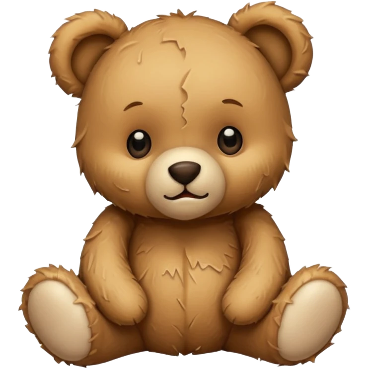 Baby teddy bear torn emoji