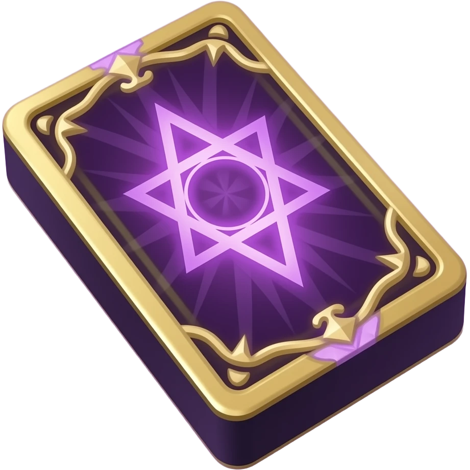 purple magic Tarot card deck emoji
