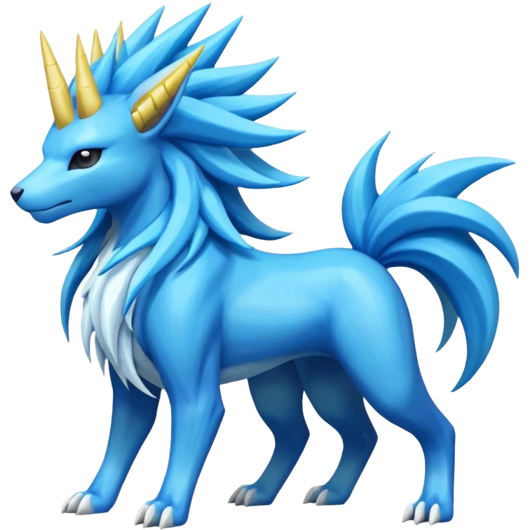 Manectric-Suicune-Amaura-fusion-hybrid-creature  emoji
