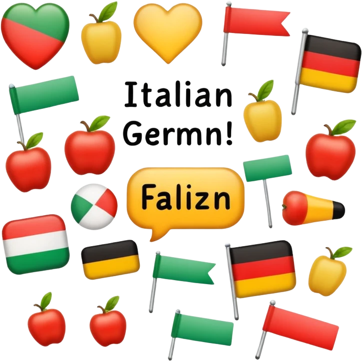 italian german word quiz emoji