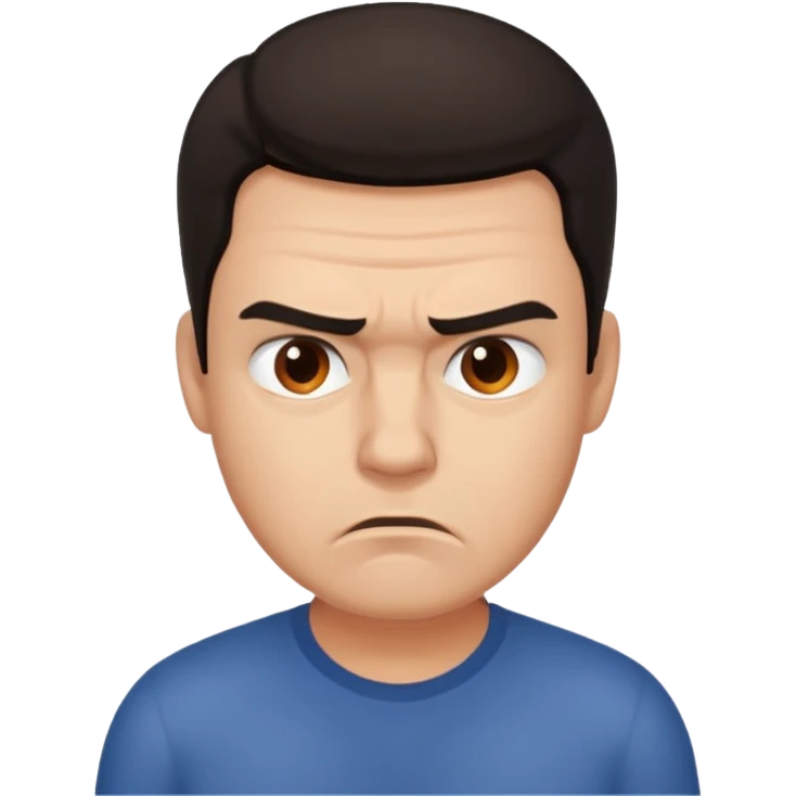 man frustrated emoji