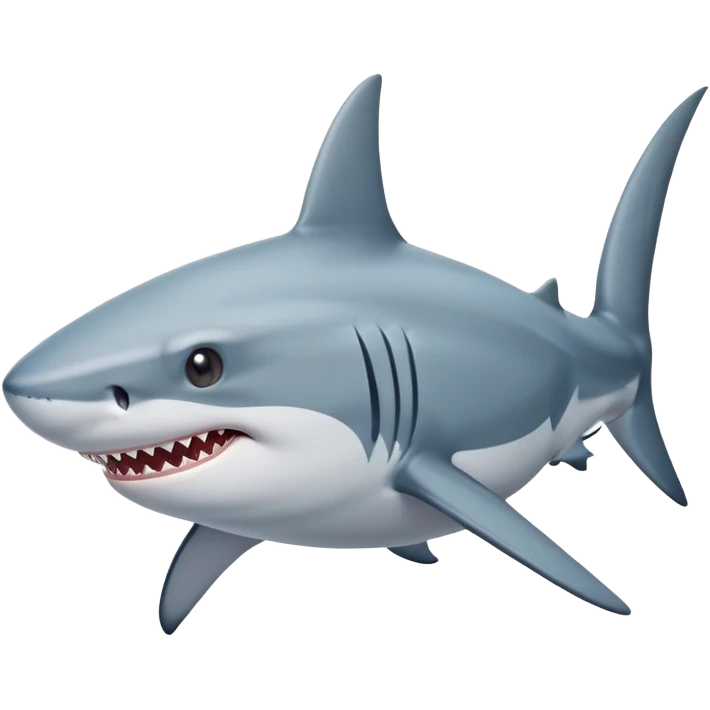 Shark with a top has  emoji