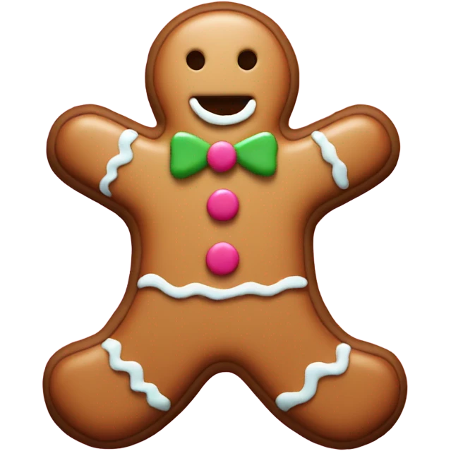 gingerbread man emoji