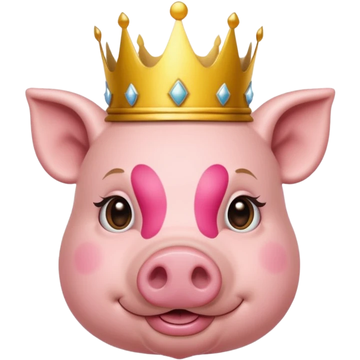 pig with crown emoji