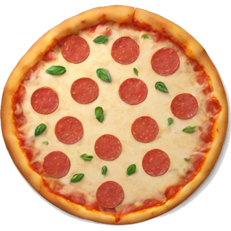 Pizza in a pink plate emoji