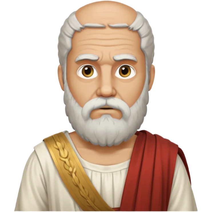 Filósofo griego con barba emoji