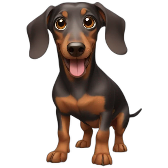 crazy dachshund emoji