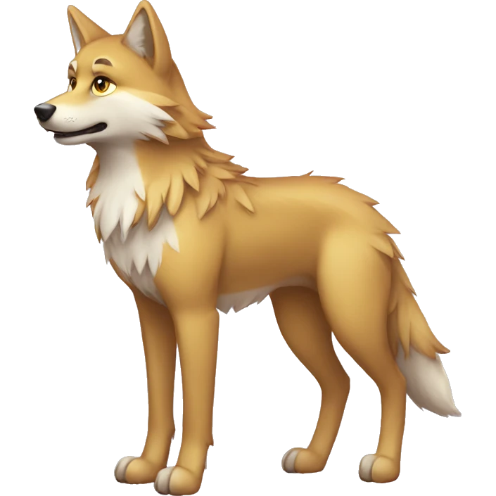 Sparkle-wolf full body emoji