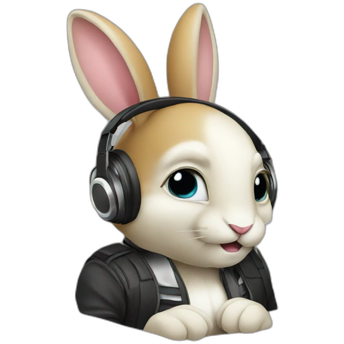 dj rabbit emoji