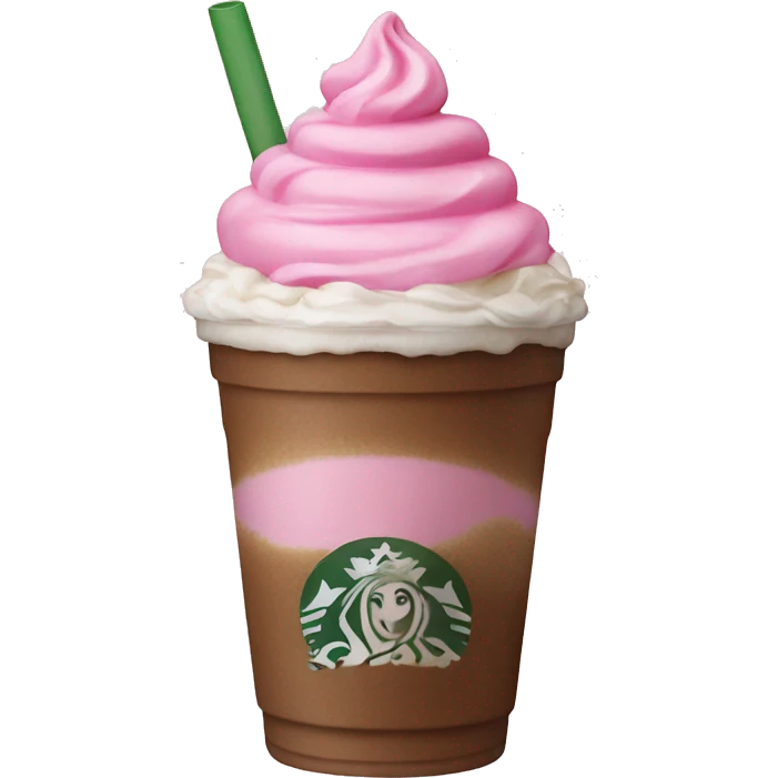 Pink Frappuccino  emoji