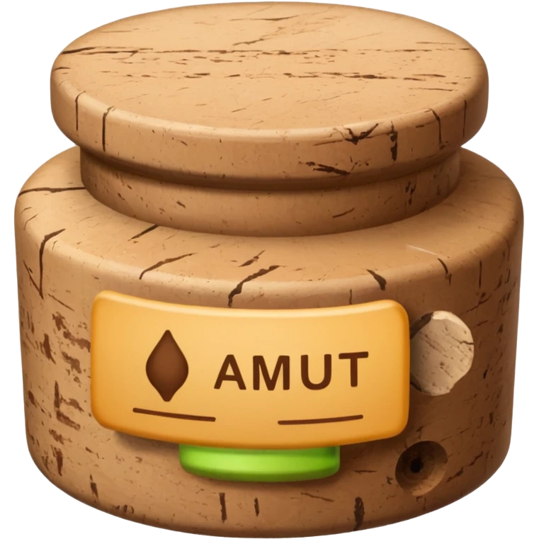 cork stopper in butt emoji