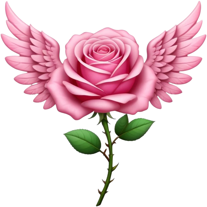 Dauphin rose avec des ailes emoji