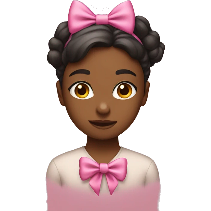 I’m just a girl with a pink bow emoji