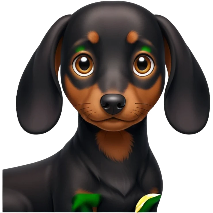 Taksa dog black emoji