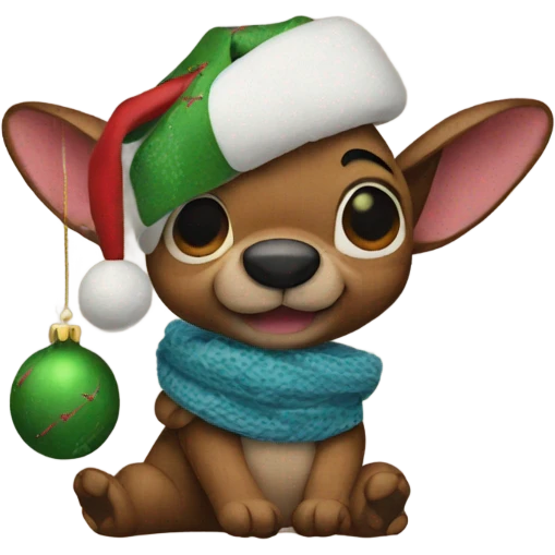 Christmas stitch emoji