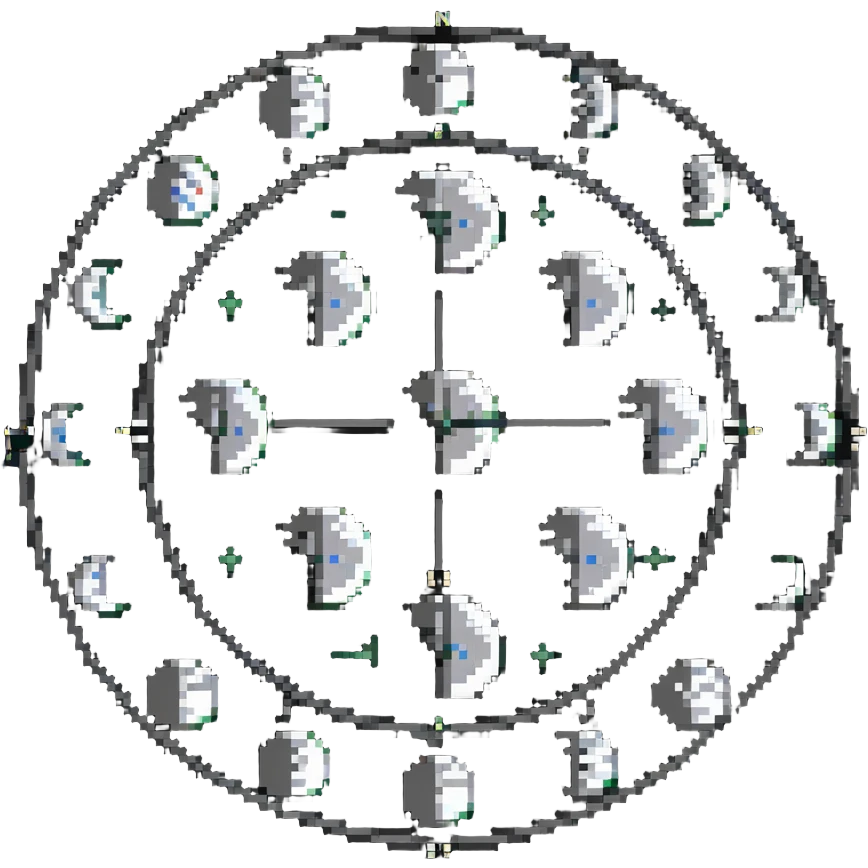 lunar month showing moon phases in a cycle emoji