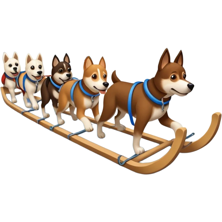 Dog sled emoji