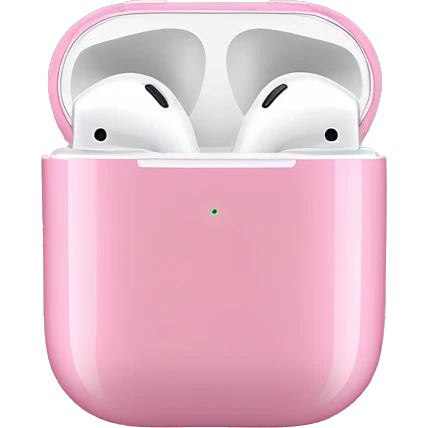 Pink AirPods emoji