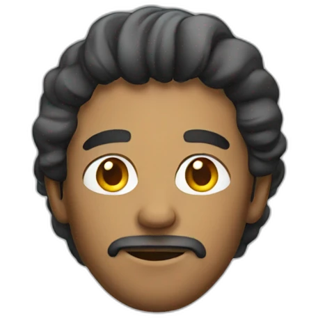 Man with music emoji