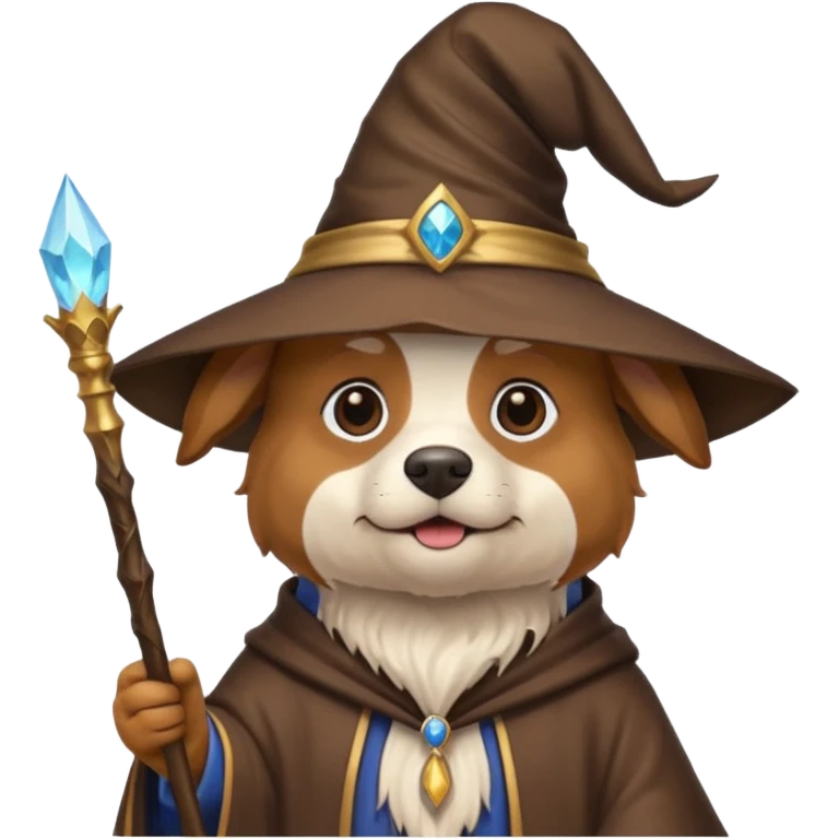 Dog wizard emoji