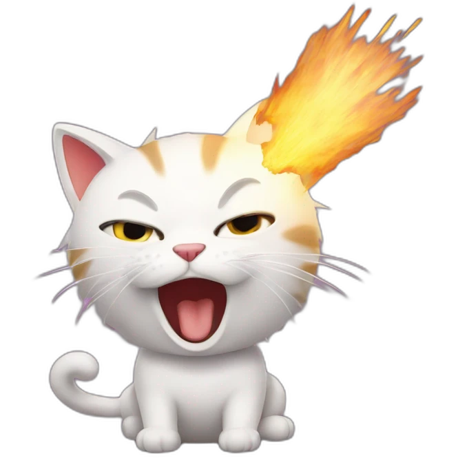 Exploding kitten emoji