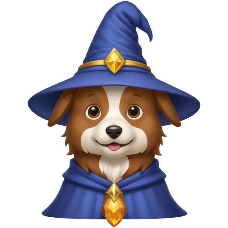 Dog wizard emoji