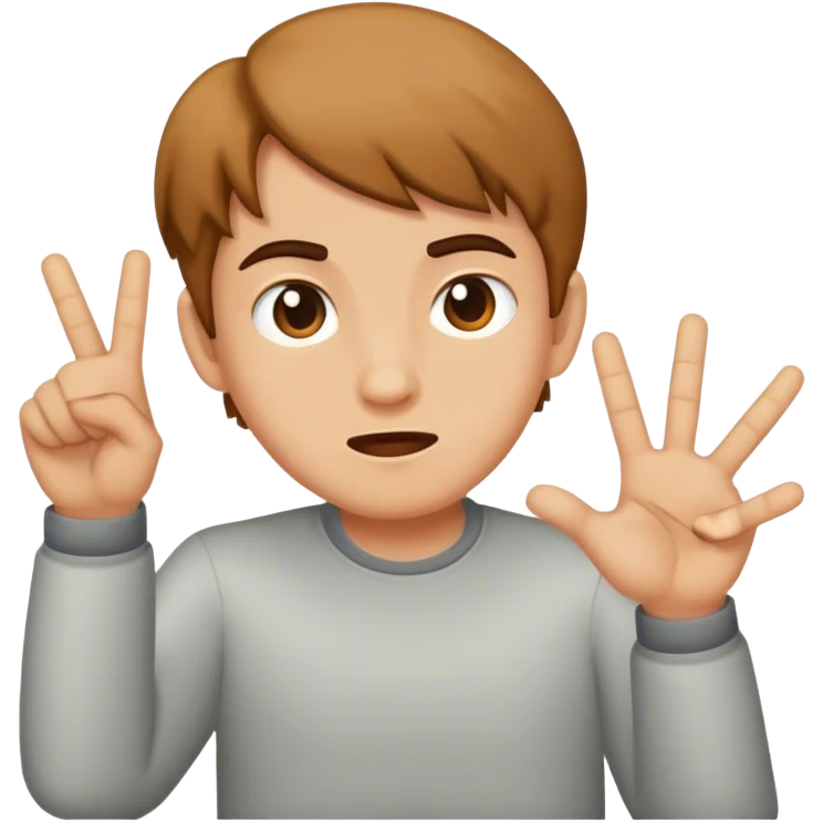 Mad flipping off emoji