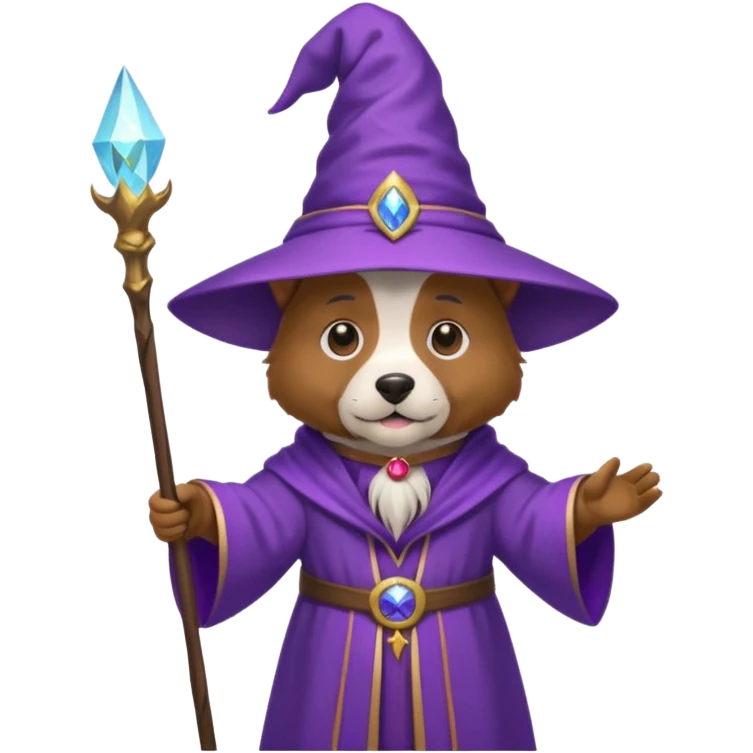 Dog wizard emoji