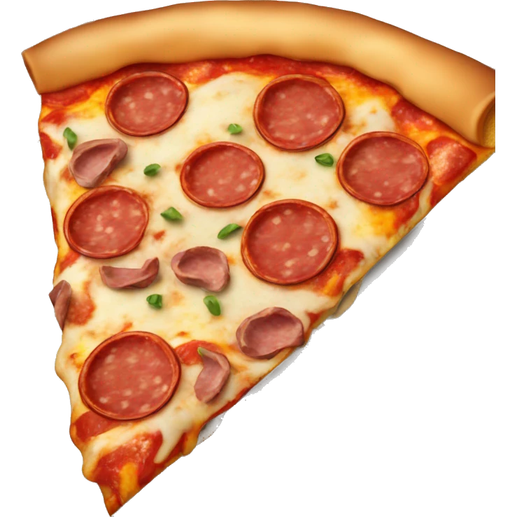 Pizza with meat and pepperoni toppings emoji