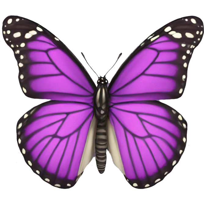 Purple Monarch Butterfly  emoji