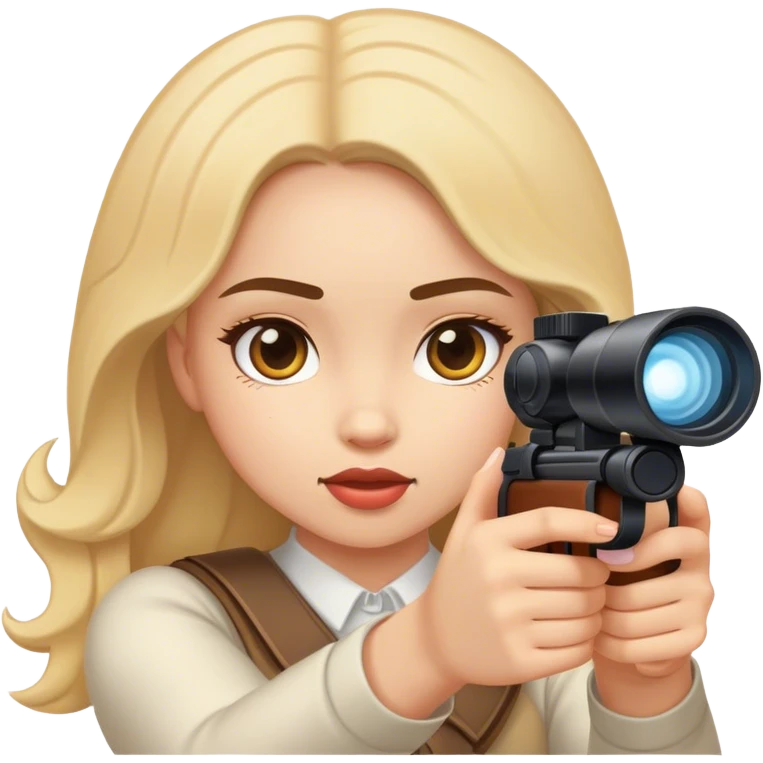 Girl shooting emoji