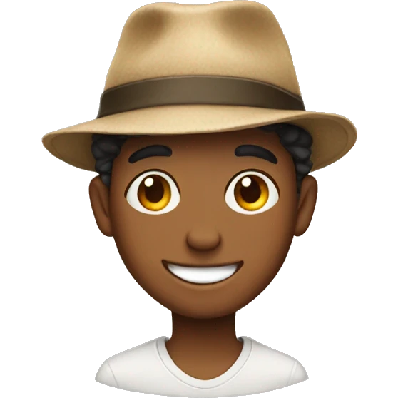 smiling boys in hats emoji