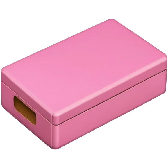 A pink matchbox emoji