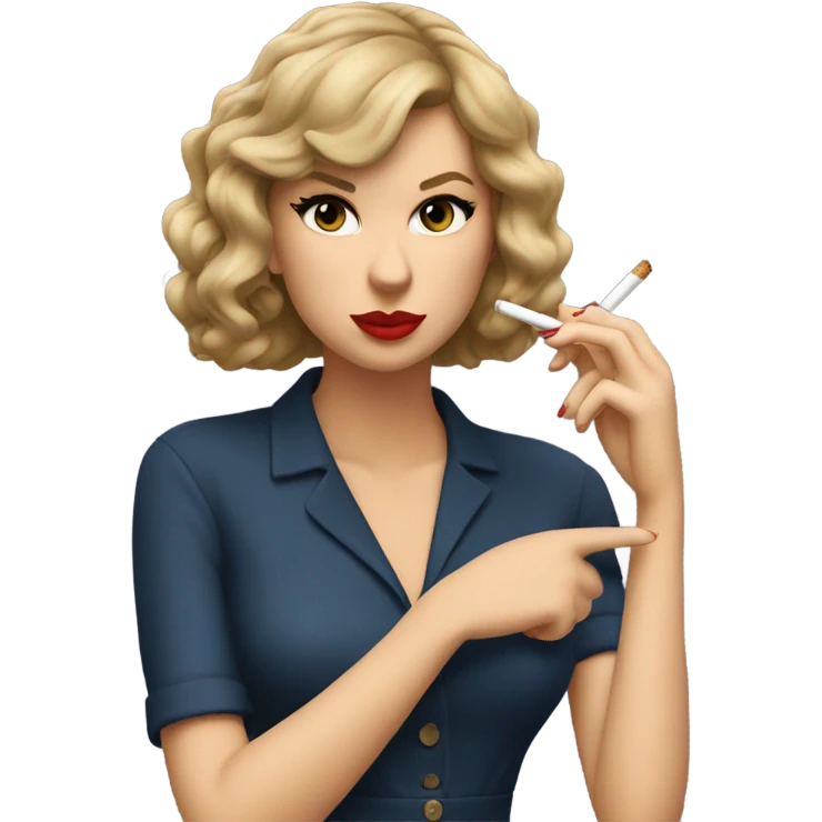 Taylor swift smoking  emoji
