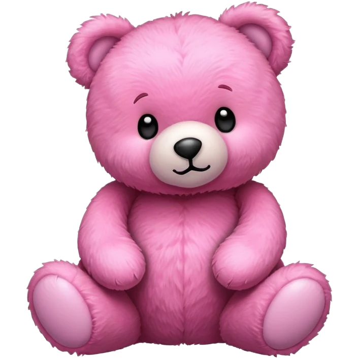 pink teddy bear emoji