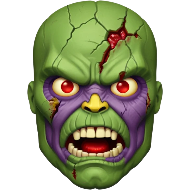 Zombie thannos face  emoji