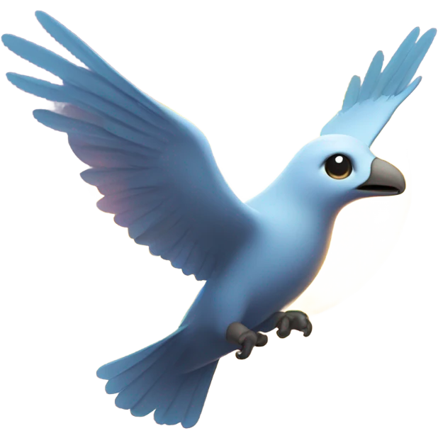 Bird flying in sky with sun on it  emoji