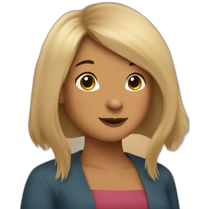 Capybara as a woman emoji