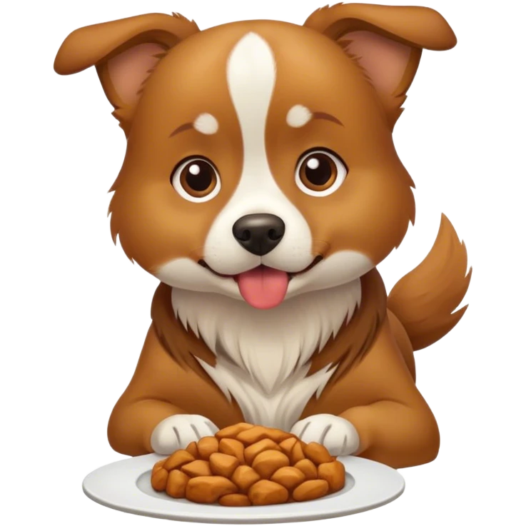 Dog eating  emoji