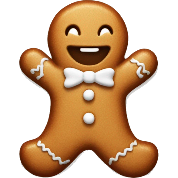 cozy gingerbread man  emoji
