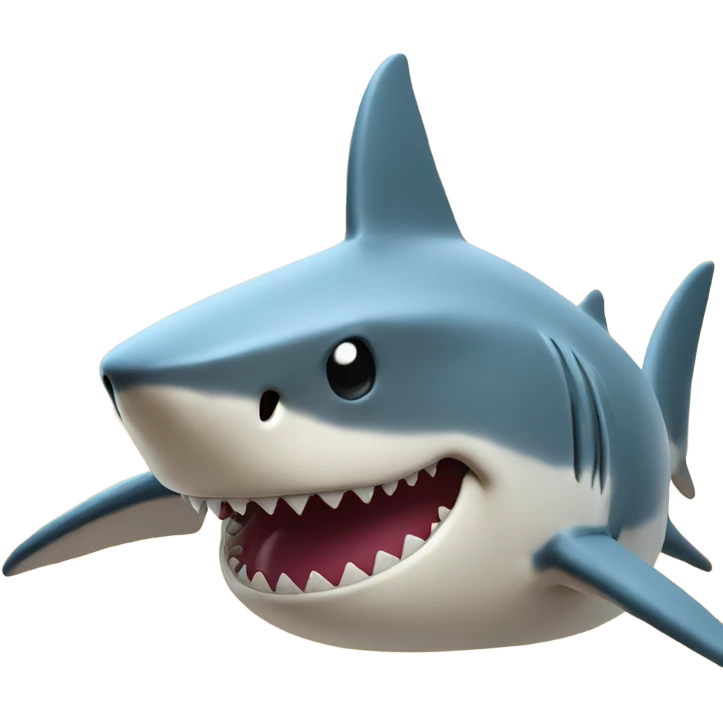 Shark in dessert  emoji