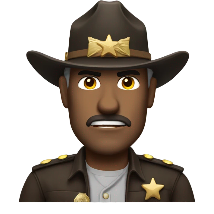 Menacing sheriff rick  emoji