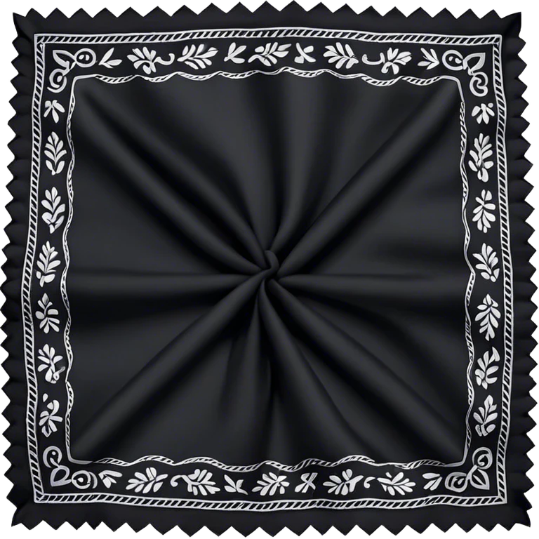 Black bandanna emoji